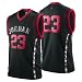 Air Jordan Kente Jersey by Jordan Apparel (Black-Varsity/Red)(Size=LARGE)