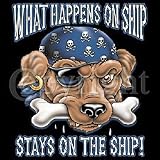 Pirate Dog~stays On Ship Adult Sweatshirt