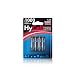 Hycell X 4 Energy - Pilas recargables NiMH AAA 800 mAh (Paquete de 4), color negro