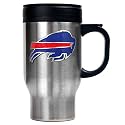 Buffalo Bills 16oz Stainless Steel Travel Mug  (Primary Logo)