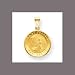 14k Saint Francis Medal Charm title=