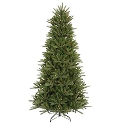 9.5' Pre-Lit Medium Vermont Fir Instant Shape Artificial Christmas Tree - Multi