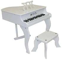 Schoenhut Fancy Baby Grand Piano- White