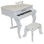 Schoenhut Fancy Baby Grand Piano- White