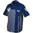 Fly Racing Pit Men's Polo Casual Shirt - Navy/Grey