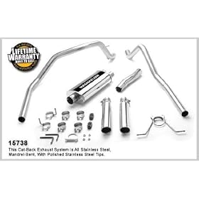 MagnaFlow 15738 Stainless Steel Dual Cat-Back Exhaust System