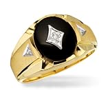 Men's Diamond & Color Band