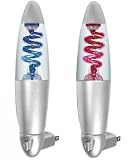 Geyser Night Light, Set of 2 Pcs-1 Red & 1 Blue