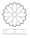 Paderno World Cuisine 47786-07 Non-Stick Silicone Mold, Daisy