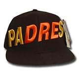 MLB SAN DIEGO PADRES FLAT BILL HAT CAP BROWN 7 1/2