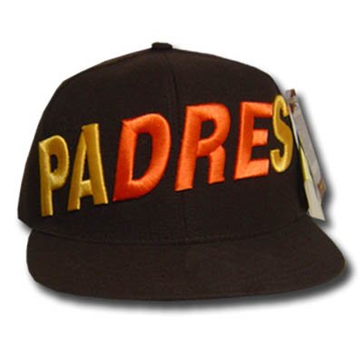 MLB SAN DIEGO PADRES FLAT BILL HAT CAP BROWN SIZE 7