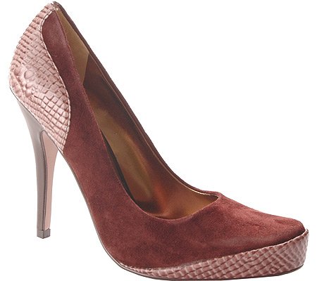 Paris Hilton Women's Layla Slip-on Shoes,Brown Suede/Brown Crocco,6 M