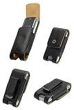 CELLET NOBLE LEATHER CASE POUCH for MOTOROLA KRZR K1 / K1m / NOKIA 6030 - CELLET RETAIL PACKAGING