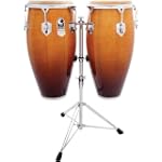 Toca Elite Pro Wood Conga Set With Stand Natural Maple Fade