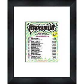 HADOUKEN UK Tour 2007 - Framed Original Advert