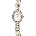 Pulsar Women's Crystal Accented Dress Two-Tone Pink Mother of Pearl Watch #PEGA91