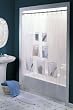 Mesh Pockets Clear Vinyl Shower Curtain