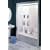 Mesh Pockets Clear Vinyl Shower Curtain