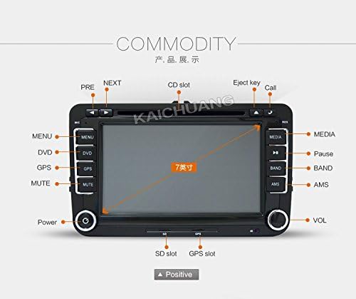 Hot! 2Din GPS Navi Car DVD Playe for VW TIGUAN GOLF POLO PASSAT JETTA TOURAN CADDY WITH USB/SD HD TV Radio car pc black