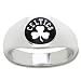 Sterling Silver Boston Celtics Logo Enamel Ring NEW Sterling Silver Boston Celtics Logo Enamel Ring NEW