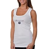 NCAA Denver Broncos Ladies Iconic Tank Top - White (Medium)
