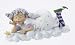 4" Funny Over the Hill Happy Birthday Fairy Christmas Ornament #23362