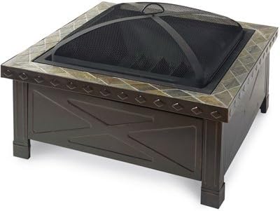 Global Outdoors GO-12007 Four Seasons Courtyard, Square - Wood Burning Fire Pit
