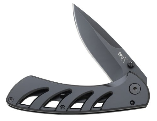 Tec X 75679 Exo-Lock Liner-lock Knife with Stainless Skeleton Frame Handle, Black Tec X 75679 Exo-Lock Liner-lock Knife with Stainless Skeleton Frame Handle, Black Hunting Knives