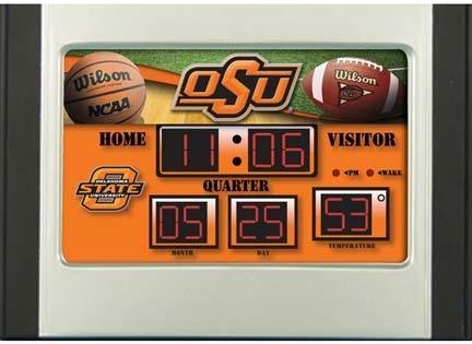 Oklahoma State Cowboys Alarm Clock Scoreboard