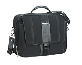Eddie Bauer EBVY30-BLK 17" Voyager Series Laptop Messenger Brief with Front Flap Closure - Black