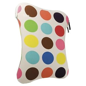 Built NY E-LS15-FMD 15-Inch French Bull Multi-Dot Pattern Laptop Sleeve