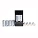 ON THE WAY®10 x 2000mah 3.7v Cr123a 123a 16340 Rechargeable Battery White With 16340 Charger