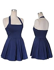 Sexy Sleeveless Pleated Cotton Club Dress/Party Dress/Mini Dress 