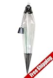 17 Inch Garden Torch (set Of 4) Glass Pewter Outdoor Tiki Torches