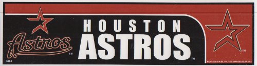 Houston Astros MLB Bumper Sticker - 3