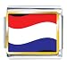 Jewelry : Netherlands Flag Italian Charms Bracelet Link