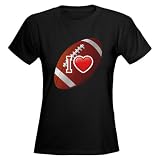 Artsmith, Inc. Women's Dark T-Shirt I Love Football