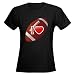 Artsmith, Inc. Women's Dark T-Shirt I Love Football