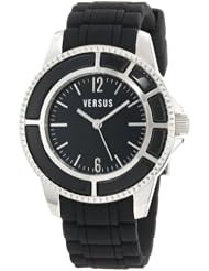 Versus by Versace Womens AL13SBQ809A009 Tokyo Black Dial Rubber Watch