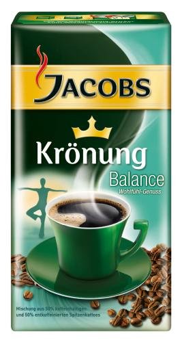 Jacobs Balance, Kaffee, Gemahlen, 500 gramm
