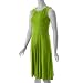 Sangria Rhinestone Accent Sleeveless Pintuck Dress image 2