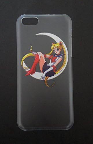 SAKO Sailor Moon Character Clear Hard PC Back Case Cover for Apple iPhone 5C Best Xmas Gift for Girls(Sailor Moon for 5C)