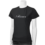 Texas Longhorns Black Slim Fit Baby Doll T-shirt
