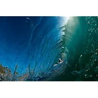 Hollow Ocean Wave - 30'W x 20'H - Peel and Stick Wall Decal by Wallmonkeys