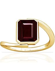 18K Yellow Gold Emerald Cut Ruby Solitaire Ring (GIA Certificate)