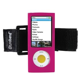 Tuneband for iPod Nano 5th Generation (FITS NEW IPOD NANO), Grantwood Technology's Armband, Silicone Skin, and Screen Protector for iPod Nano 5th Generation (8GB/16GB/Camera), Assorted Colors
