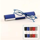 Fashion Spring Hinge Plastic Frame Reading Glasses with Magnetic Checkboard Case