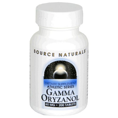 Source Naturals Gamma Oryzanol, 60mg, Tablets, 200 tablets (Pack of 2) by Gamma Oryzanol