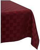 Reflections 60 by 84-Inch Oblong / Rectangle Tablecloth, Merlot