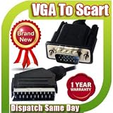 High Hi Quality Density 3 Meter Scart to RGB Male VGA SVGA 15 PIN HD Cable Plug 3 M Metre Lead for Projector Plasma LCD Panel DVD Player Video Projector